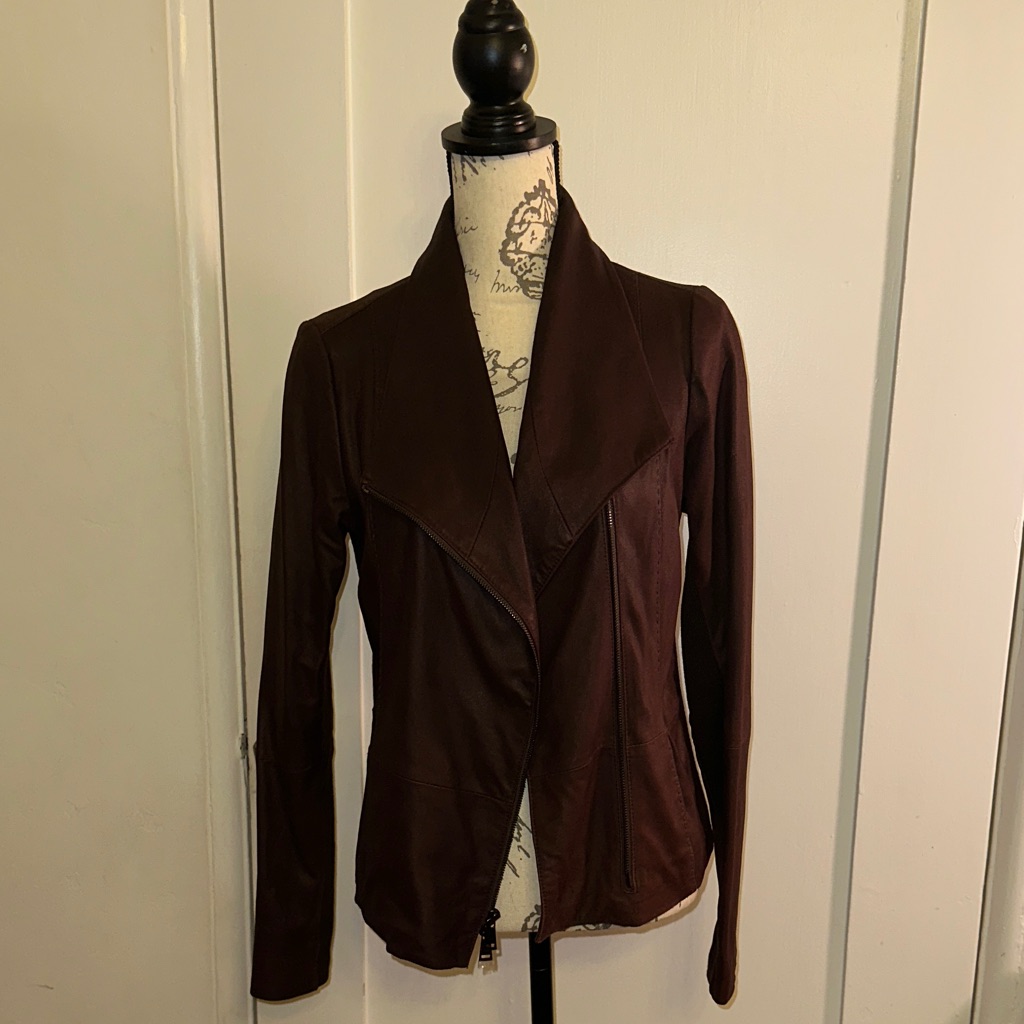 Vince Oxblood Women's Leather Jacket